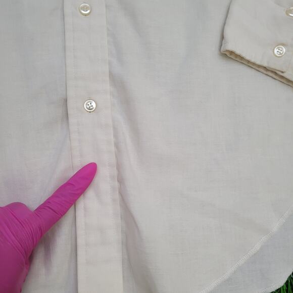 Vintage 80s H-Bar-C Shirt S/M 15.5 20x32 Shirttail USA - Picture 2 of 15